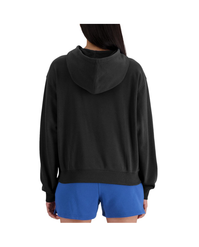 Bluza damska New Balance FRENCH TERRY WT41507BK Czarna - Sklep online Mastersport