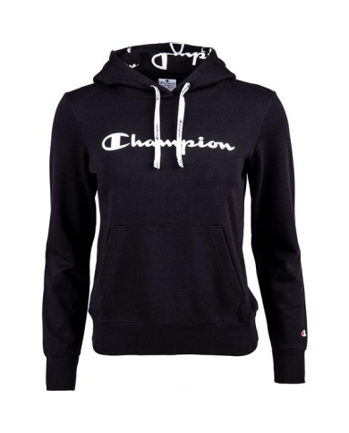 Bluza damska Champion HOODED SWEATSHIRT 112580KK001 Czarna - Sklep online Mastersport
