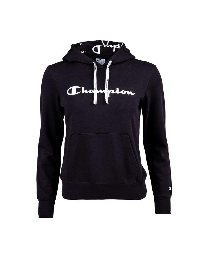 Bluza damska Champion HOODED SWEATSHIRT 112580KK001 Czarna - Sklep online Mastersport