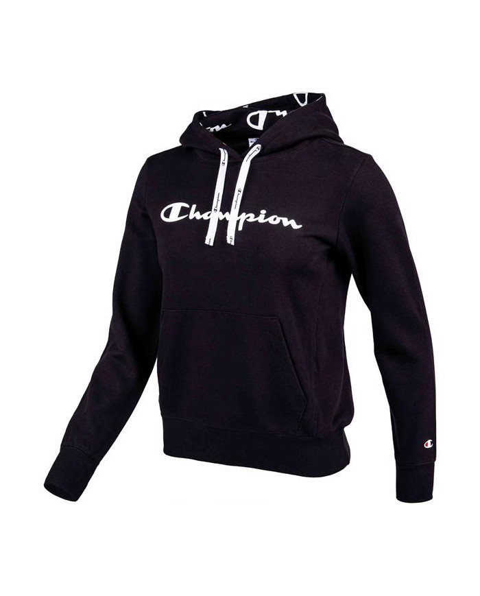 Bluza damska Champion HOODED SWEATSHIRT 112580KK001 Czarna - Sklep online Mastersport