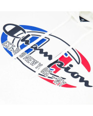 Bluza męska Champion HOODED SWEATSHIRT 217276WW001 Biała - Sklep online Mastersport