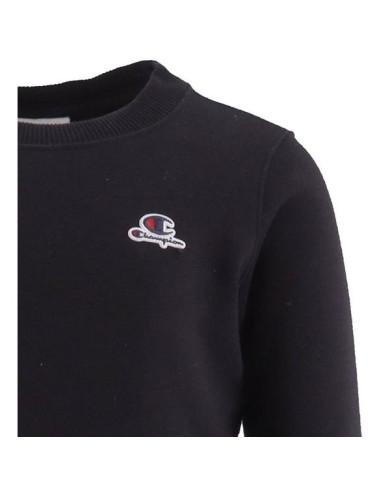 Bluza dziecięca Champion CREWNECK CROPTOP SWEATSHIRT 404332KK001 Czarna - Sklep online Mastersport