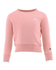 Bluza dziecięca Champion CREWNECK CROPTOP SWEATSHIRT 404332PS092 Różowa - Sklep online Mastersport