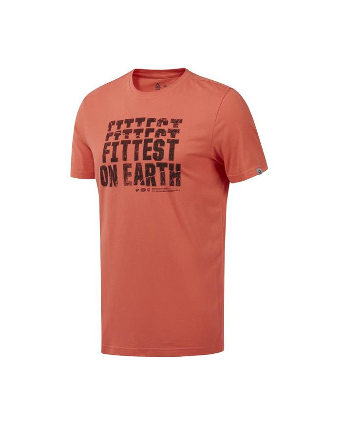 Koszulka męska Reebok RC FITTEST ON EARTH EC1485 Pomarańczowa - Sklep online Mastersport