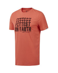 Koszulka męska Reebok RC FITTEST ON EARTH EC1485 Pomarańczowa - Sklep online Mastersport