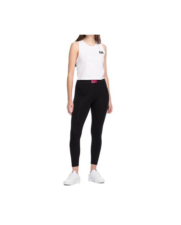 Koszulka damska Fila BASIN CROPPED TANK TOP FAW013610001 Biała - Sklep online Mastersport