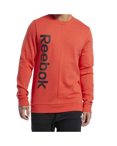 Bluza męska Reebok TE LINEAR LOGO CREW FK6129 Czerwona - Sklep online Mastersport
