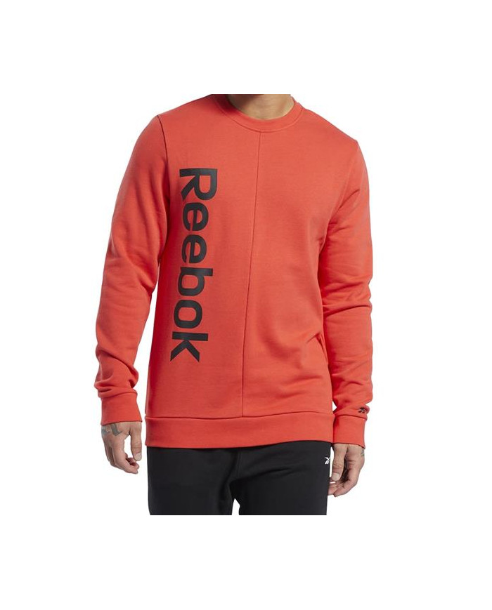 Bluza męska Reebok TE LINEAR LOGO CREW FK6129 Czerwona - Sklep online Mastersport