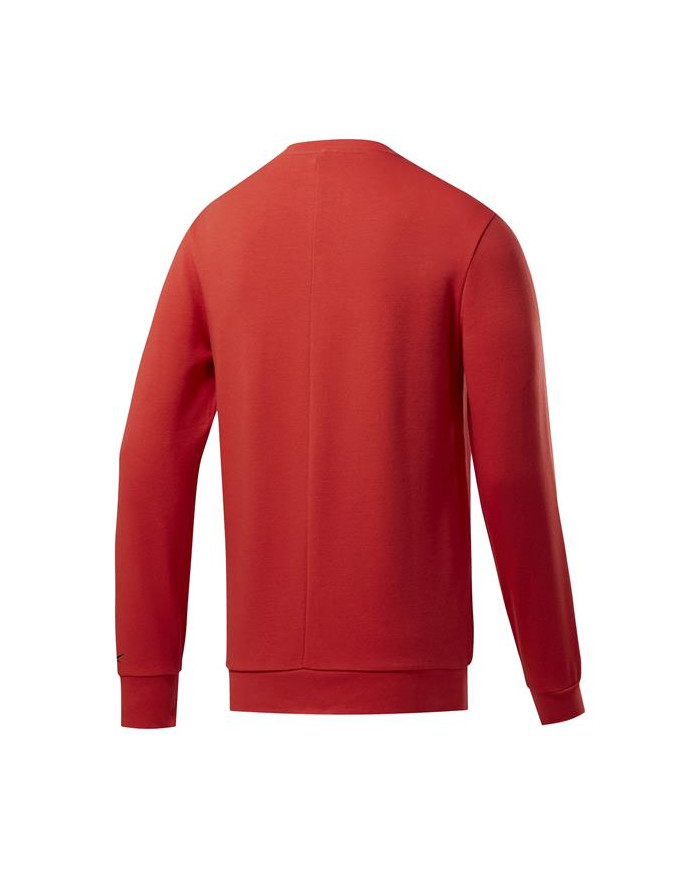 Bluza męska Reebok TE LINEAR LOGO CREW FK6129 Czerwona - Sklep online Mastersport