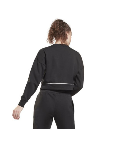 Bluza damska Reebok PIPING PACK CREWNECK GV3298 Czarna - Sklep online Mastersport