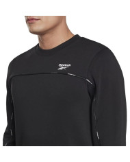Bluza męska Reebok WOR PIPING CREW HA1067 Czarna - Sklep online Mastersport