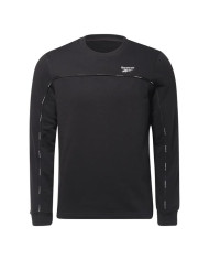 Bluza męska Reebok WOR PIPING CREW HA1067 Czarna - Sklep online Mastersport