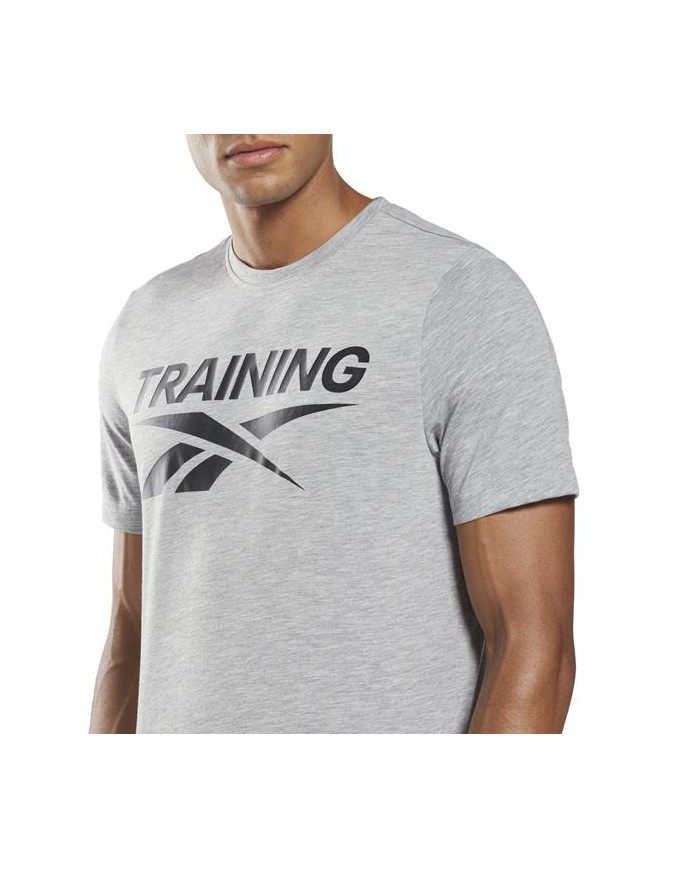 Koszulka męska Reebok GS TRAINING VECTOR HB7259 Szara - Sklep online Mastersport