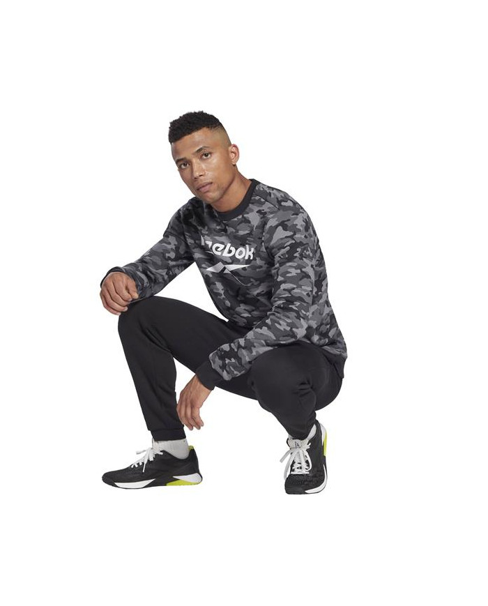 Bluza męska Reebok ID CAMO CREW HE8172 Szara - Sklep online Mastersport