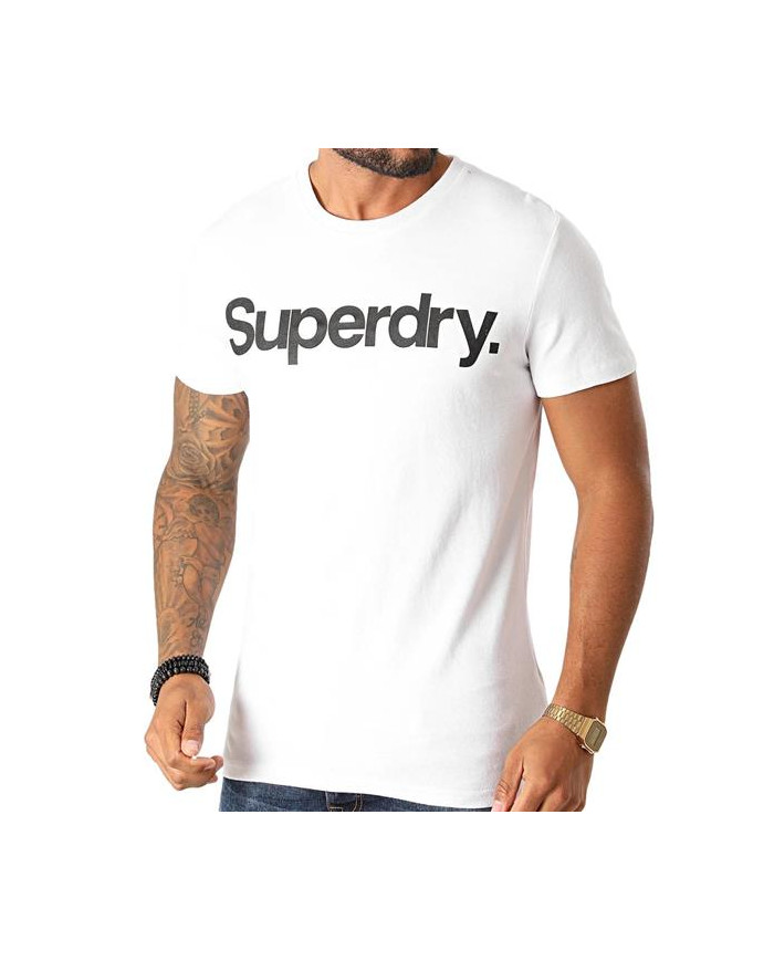 Koszulka męska Superdry CL TEE M1010248A Biała - Sklep online Mastersport