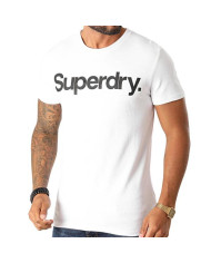 Koszulka męska Superdry CL TEE M1010248A Biała - Sklep online Mastersport