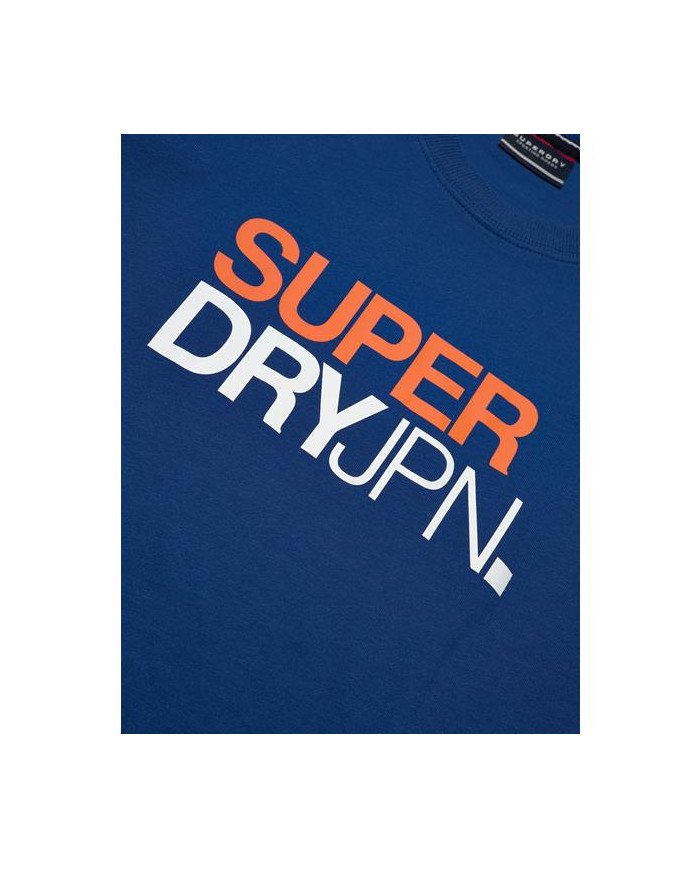 Koszulka męska Superdry LOGO LOOSE TEE M1011726AV2N Niebieska - Sklep online Mastersport