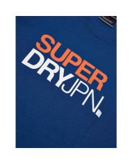 Koszulka męska Superdry LOGO LOOSE TEE M1011726AV2N Niebieska - Sklep online Mastersport