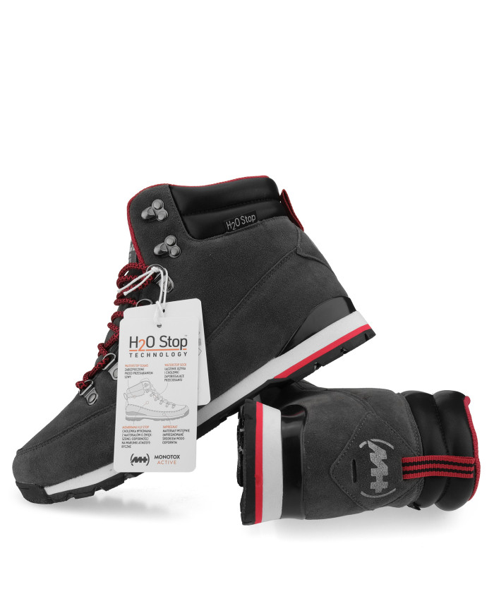 Buty męskie Monotox NORWOOD GRAPHITE MX20013 Szare - Sklep online Mastersport