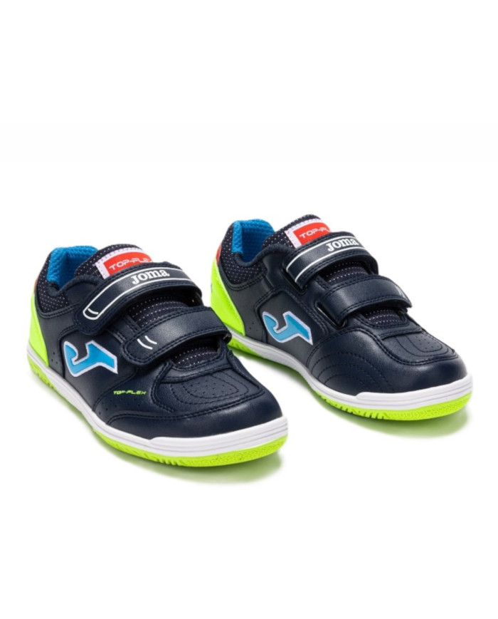 Buty dziecięce Joma TOP FLEX JR 2533 NAVY GREEN IN TPJS2533INV Niebieskie - Sklep online Mastersport