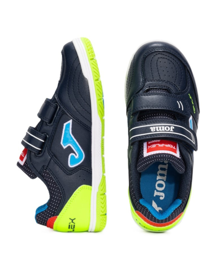 Buty dziecięce Joma TOP FLEX JR 2533 NAVY GREEN IN TPJS2533INV Niebieskie - Sklep online Mastersport
