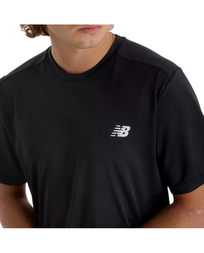 Koszulka męska New Balance SPORT SHORT SLEEVE T-SHIRT MT51801BK Czarna - Sklep online Mastersport