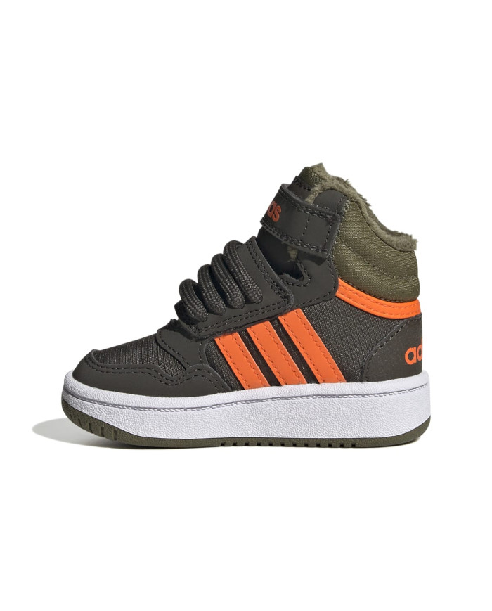 Buty dziecięce adidas Core HOOPS MID 3.0 AC I GW4480 Zielone - Sklep online Mastersport