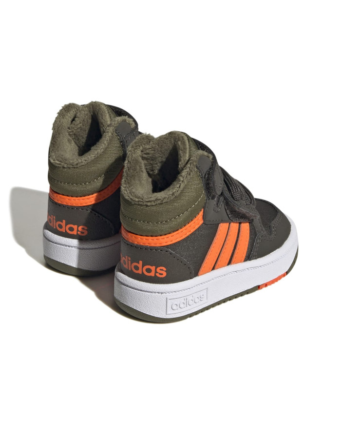 Buty dziecięce adidas Core HOOPS MID 3.0 AC I GW4480 Zielone - Sklep online Mastersport