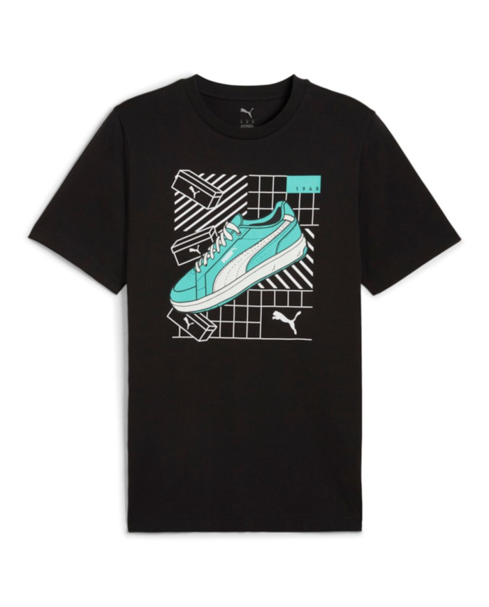 Koszulka męska Puma GRAPHICS SNEAKER TEE 68483001 Czarna - Sklep online Mastersport