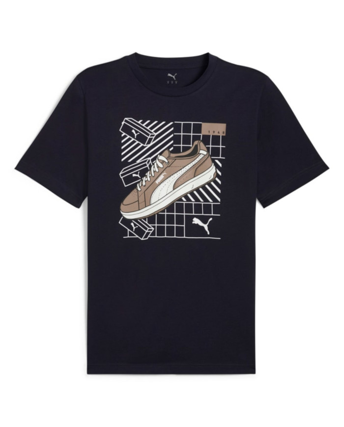 Koszulka męska Puma GRAPHICS SNEAKER TEE 68483016 Niebieska - Sklep online Mastersport