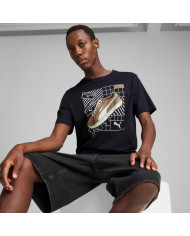 Koszulka męska Puma GRAPHICS SNEAKER TEE 68483016 Niebieska - Sklep online Mastersport