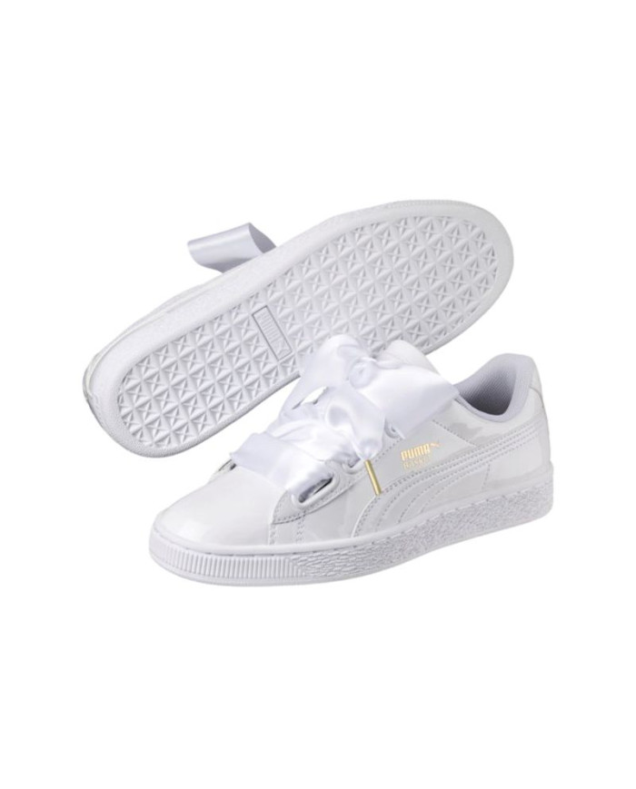 Buty damskie Puma BASKET HEART PATENT 36307302 Białe - Sklep online Mastersport
