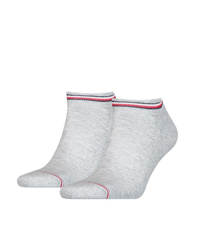 Skarpetki męskie Tommy Hilfiger TH MEN ICONIC SNEAKER 2P 100001093085 Szare - Sklep online Mastersport