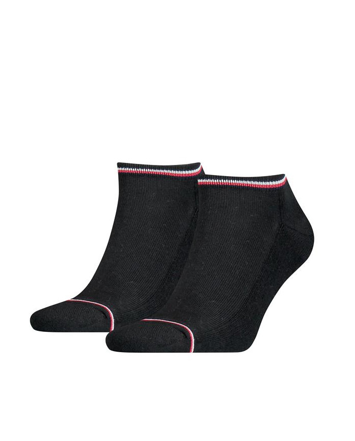 Skarpetki męskie Tommy Hilfiger TH MEN ICONIC SNEAKER 2P 100001093200 Czarne - Sklep online Mastersport