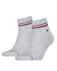 Skarpetki męskie Tommy Hilfiger TH MEN ICONIC QUARTER 2P 100001094085 Szare - Sklep online Mastersport