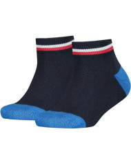 Skarpetki męskie Tommy Hilfiger TH KIDS ICONIC SPORTS QUARTER 2P 100001501563 Niebieskie - Sklep online Mastersport