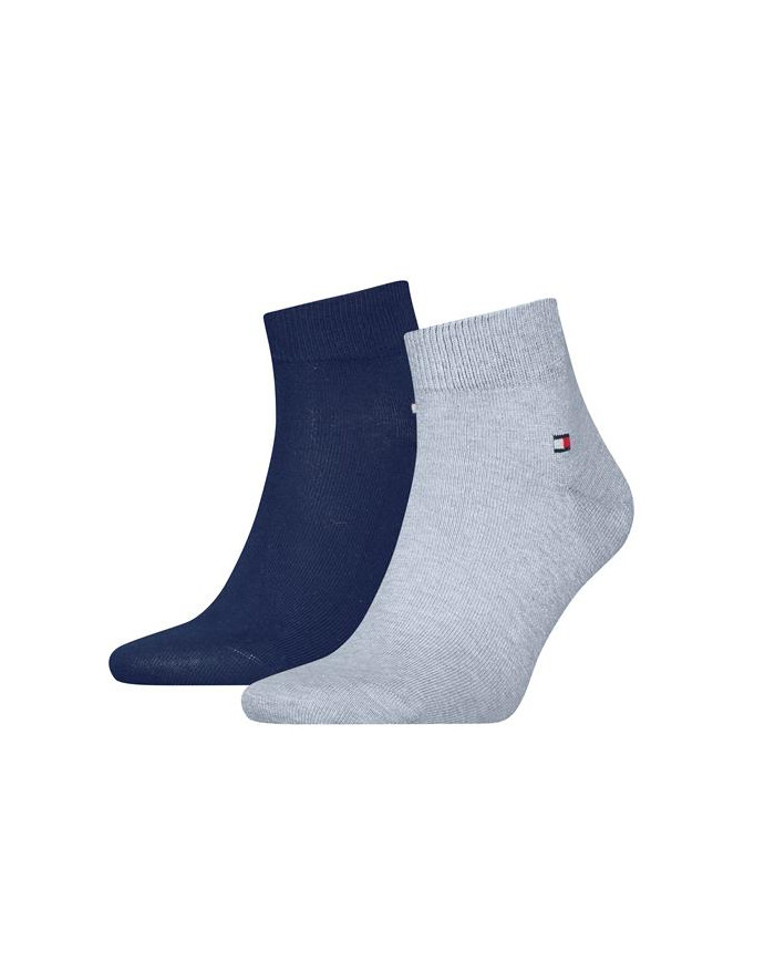 Skarpetki męskie Tommy Hilfiger TH MEN QUARTER 2P 342025001040 Niebieskie - Sklep online Mastersport