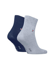 Skarpetki męskie Tommy Hilfiger TH MEN QUARTER 2P 342025001040 Niebieskie - Sklep online Mastersport