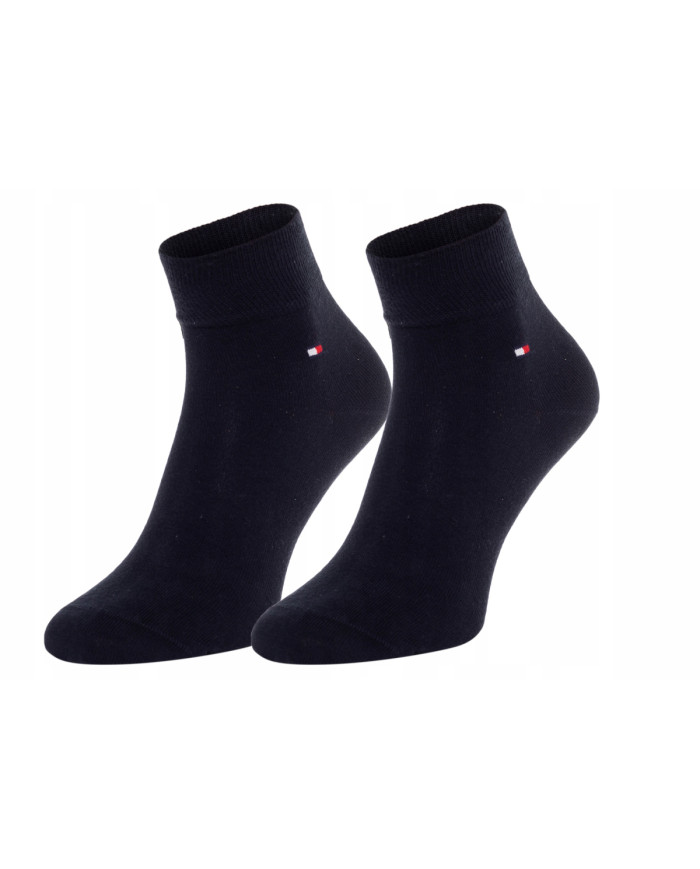 Skarpetki męskie Tommy Hilfiger TH MEN QUARTER 2P 342025001322 Niebieskie - Sklep online Mastersport