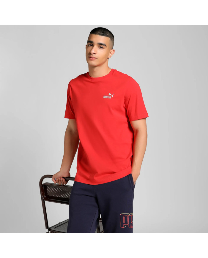 Koszulka męska Puma ESS SMALL NO.1 LOTO TEE 68253411 Czerwona - Sklep online Mastersport