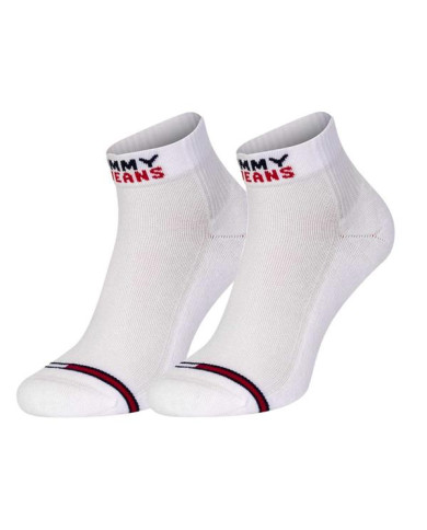 Skarpetki męskie Tommy Hilfiger TH UNI TJ QUARTER 2P 701218956001 Białe - Sklep online Mastersport