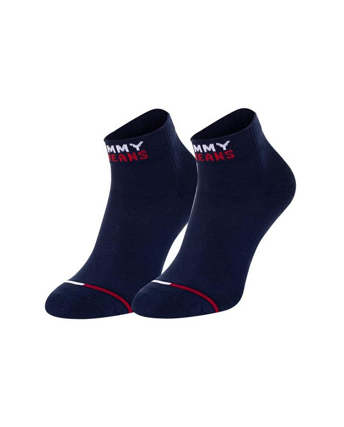 Skarpetki męskie Tommy Hilfiger TH UNI TJ QUARTER 2P 701218956002 Niebieskie - Sklep online Mastersport