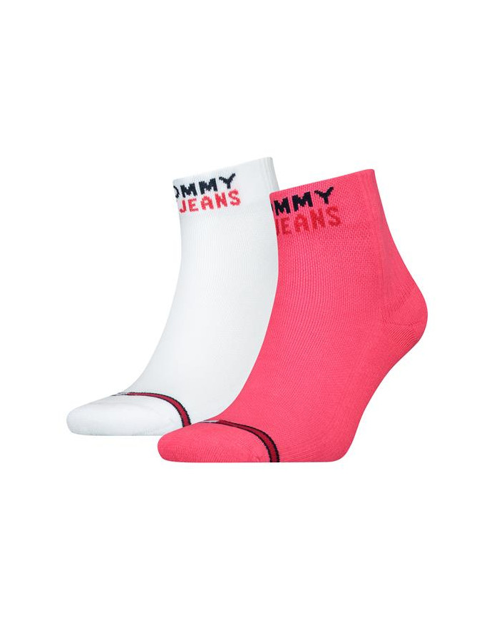 Skarpetki męskie Tommy Hilfiger TH UNI TJ QUARTER 2P 701218956009 Białe - Sklep online Mastersport