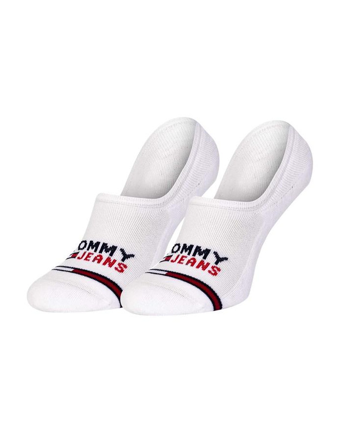 Skarpetki męskie Tommy Hilfiger TH UNI TJ NO SHOW HIGH CUT 2 701218958001 Białe - Sklep online Mastersport