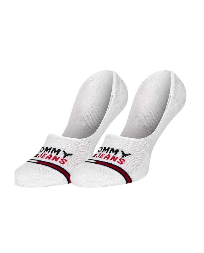 Skarpetki męskie Tommy Hilfiger TH UNI TJ NO SHOW MID CUT 2P 701218959001 Białe - Sklep online Mastersport