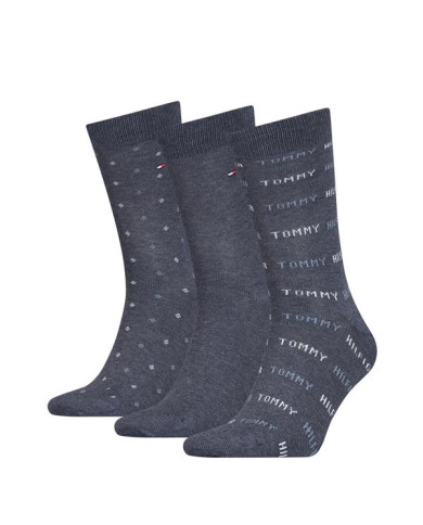 Skarpetki męskie Tommy Hilfiger TH MEN SOCK 3P 701220147003 Szare - Sklep online Mastersport