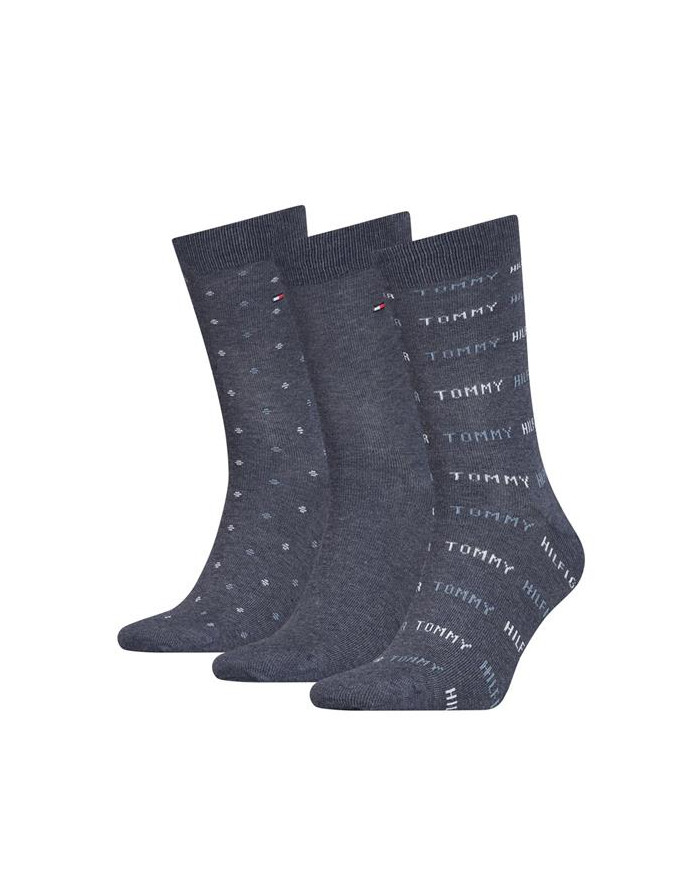 Skarpetki męskie Tommy Hilfiger TH MEN SOCK 3P 701220147003 Szare - Sklep online Mastersport