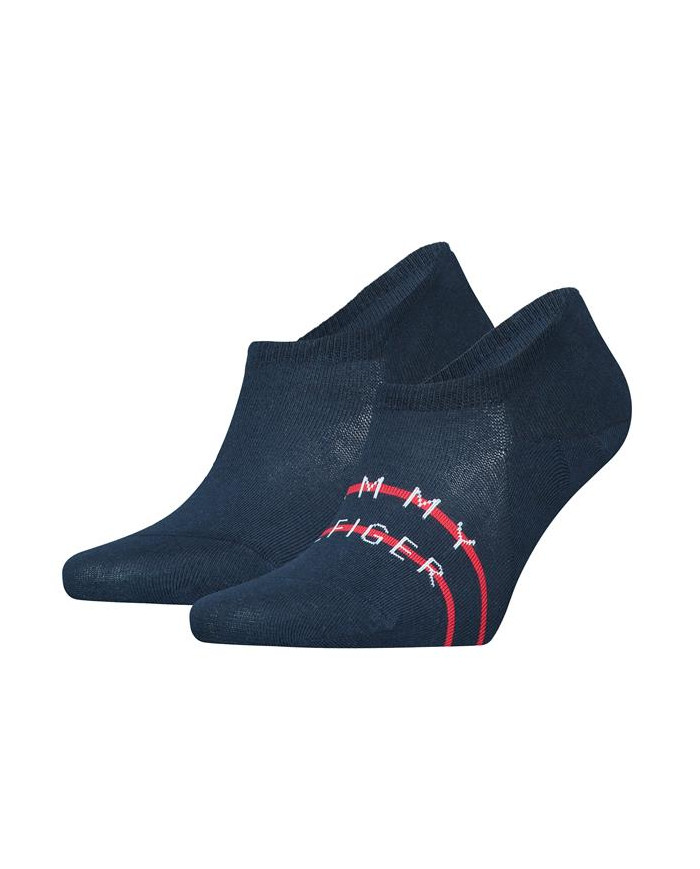 Skarpetki męskie Tommy Hilfiger TH MEN FOOTIE 2P 701222189004 Niebieskie - Sklep online Mastersport