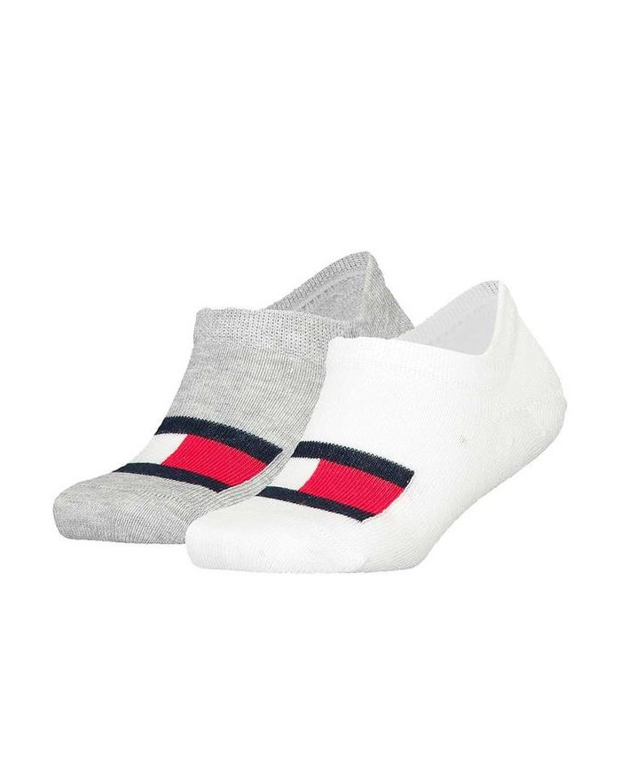 Skarpetki męskie Tommy Hilfiger TH KIDS FOOTIE 2P 701223779001 Białe - Sklep online Mastersport