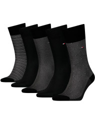 Skarpetki męskie Tommy Hilfiger TH MEN SOCK 5P GIFTBOX BIRDEYE 701224442002 Szare - Sklep online Mastersport